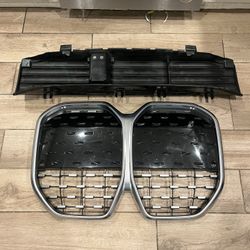 2021 2022 2023 2024 BMW i4 G26 Grille 985zero173 and Lower Shutter OEM