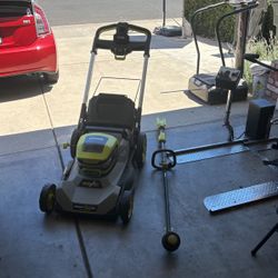 Ryobi Landscaping Mower And Wacker