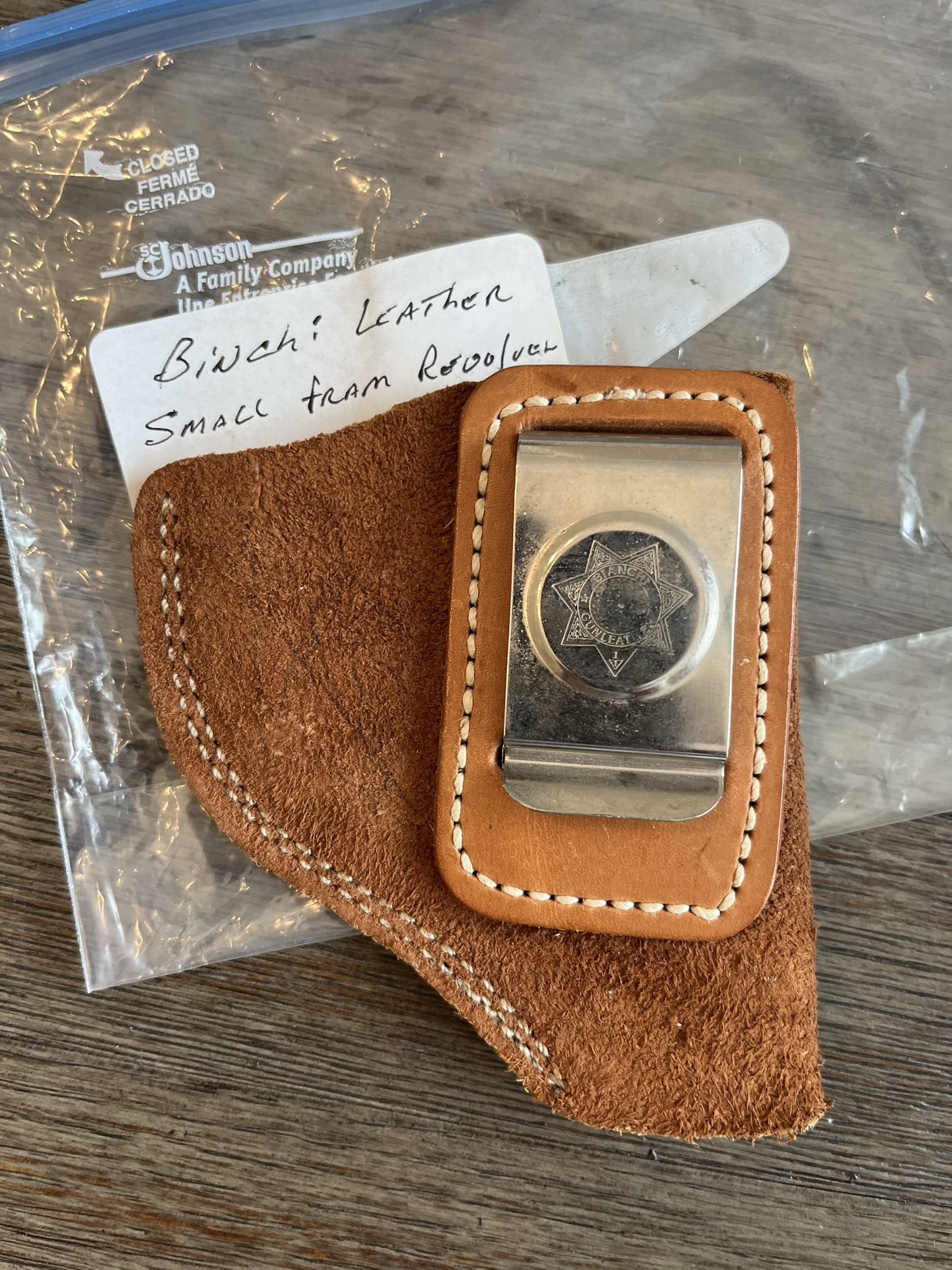 Used Bianchi Leather Small Revolver Holster