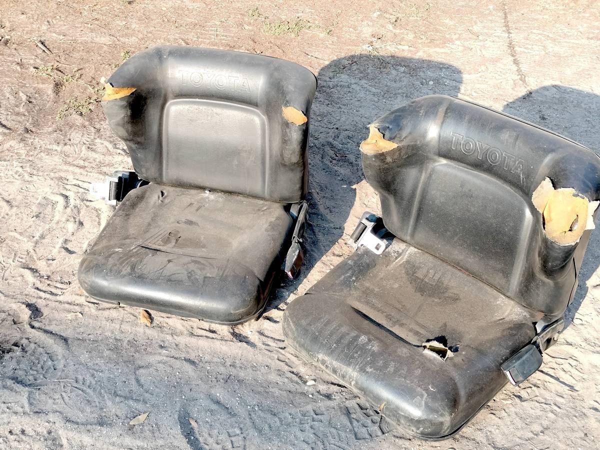 2 x Toyota Machinery or Forklift Seats