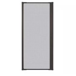 Andersen 36 in. x 78 in. LuminAire Bronze for Single Entry Door 32 in.-36 in. Universal Handed Aluminum Retractable Screen Door