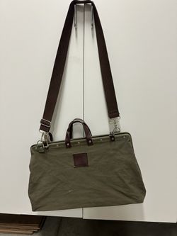Weekend Bag - Men’s - Canvas- Green - Line Of Trade - Original Listing Shown 
