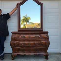 Dresser and  mirror