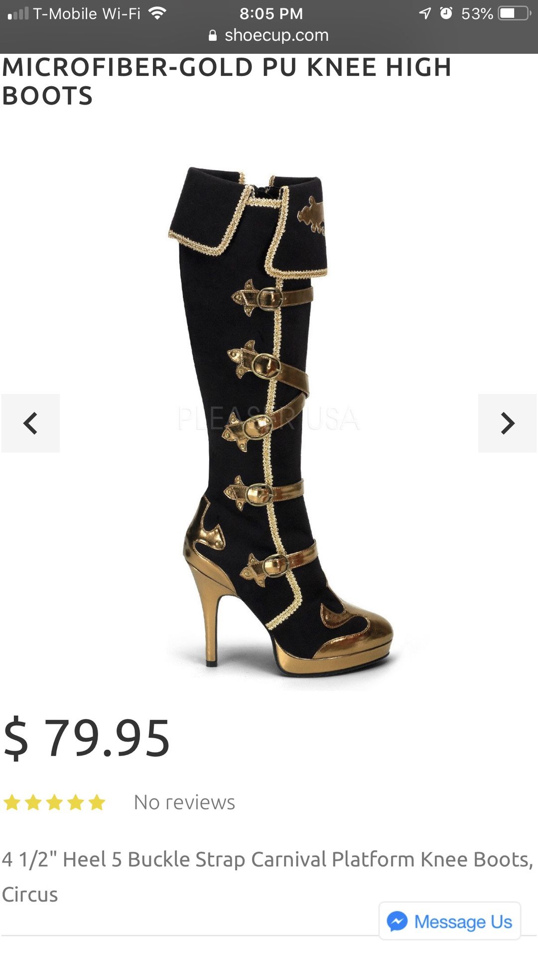 Gorgeous gold And Black Fashion Boots