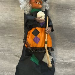 Witch Decoration  Hollow Ween Stand 