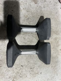2 Peloton 25lbs Dumbbells 
