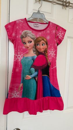 Girl’s Disney Frozen Elsa and Anna Nightgown Size S