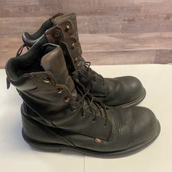 Work Boots Red Wing Dark Brown Shoes