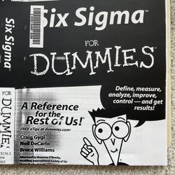Six Sigma For Dummies - Craig Gygi- Photocopy 