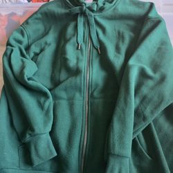 LADIES HOODIE  XL  CLEAN  GREEN NICE 