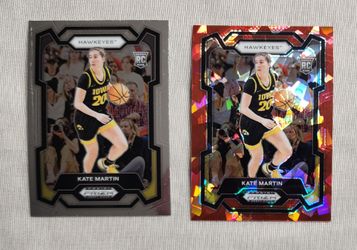Kate Martin Red Refractor Rookie 2024 PANINI Prizm Draft Picks Basketball Cards