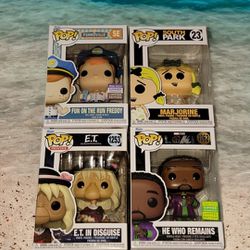 Lot of 4 Funko pop Figures! (1)Freddy (2) Mar(3)  E.T  (4)  He Who Remains◇◇◇