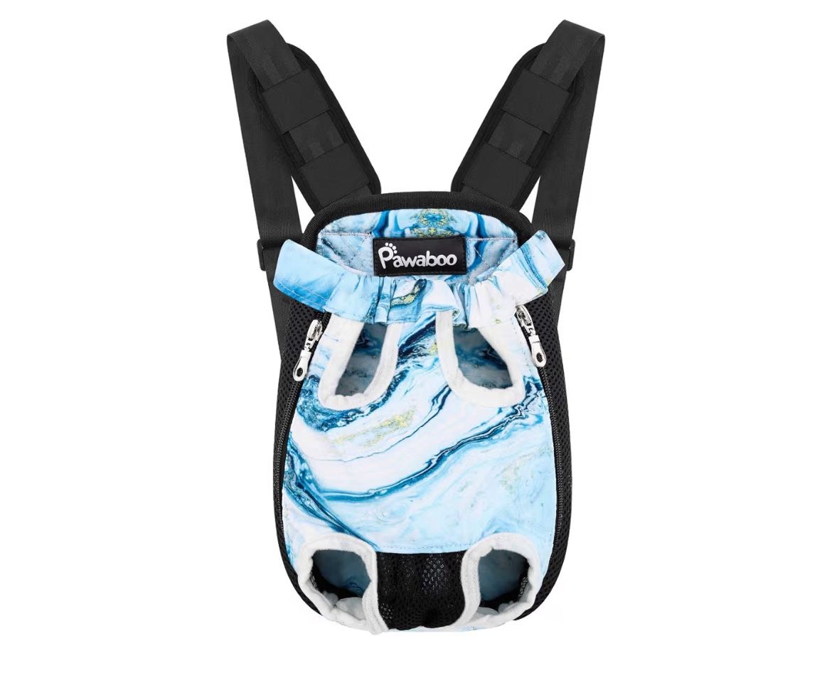 Pawaboo Pet Carrier Backpack, Adjustable Pet Front Cat Dog Carrier Backpack Travel Bag, Legs Out, Easy-Fit for Traveling Hiking Camping for Small Medi