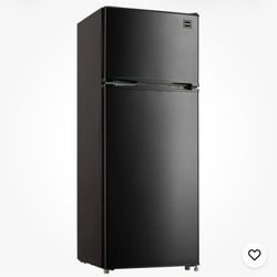 RCA 7.5 Cu. Ft. Top Freezer Refrigerator, RFR741 (Black) Used Good $90