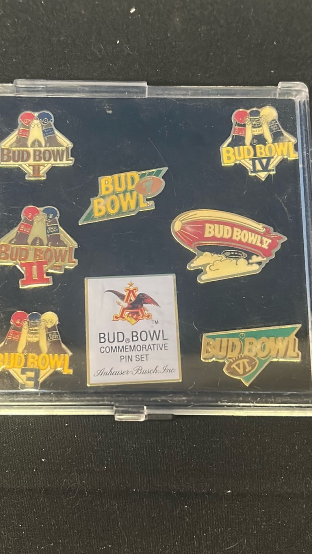 Bud Bowl Commemorative Pin Set