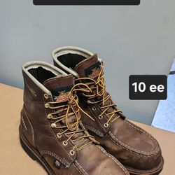Thorogood Work Boot Size 10 ee STEEL MOC TOE 