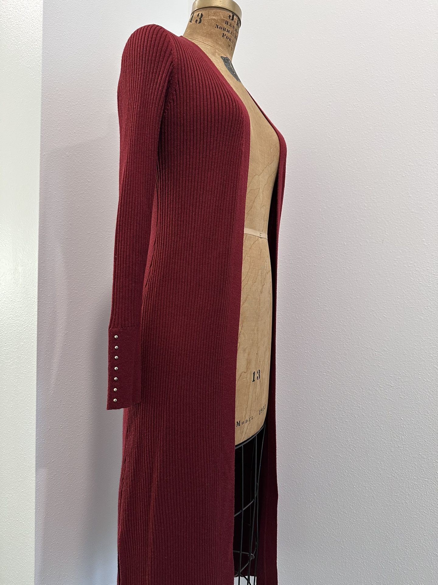 Burgundy cardigan