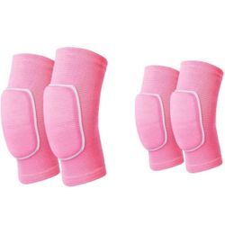 Knees pad Protective, Non-Slip Soft Breathable   Knee Pads Knee Guards Elbow Pads (pink size large)
