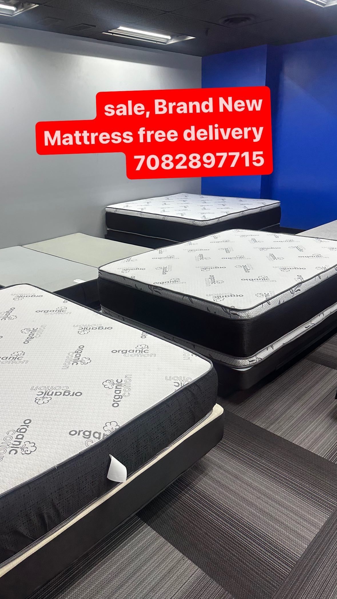 Huge sale for Mattress And Box Twin size mattress and box 150.$ full 190$ Queen 200$ king 290$. Mattress And Box and frame and headboard. King 580$ Qu