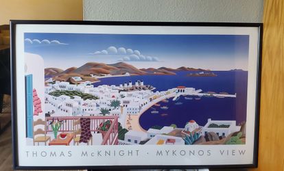Mother's Day Sale!  Large Thomas McKnight  "Mykonos View" (SAVE $$$)