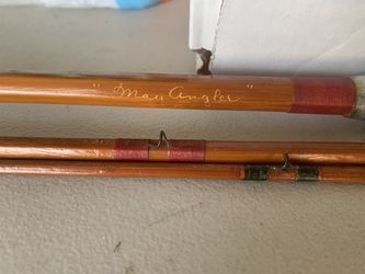 Vintage May Angler Wooden Fly Fishing Rod