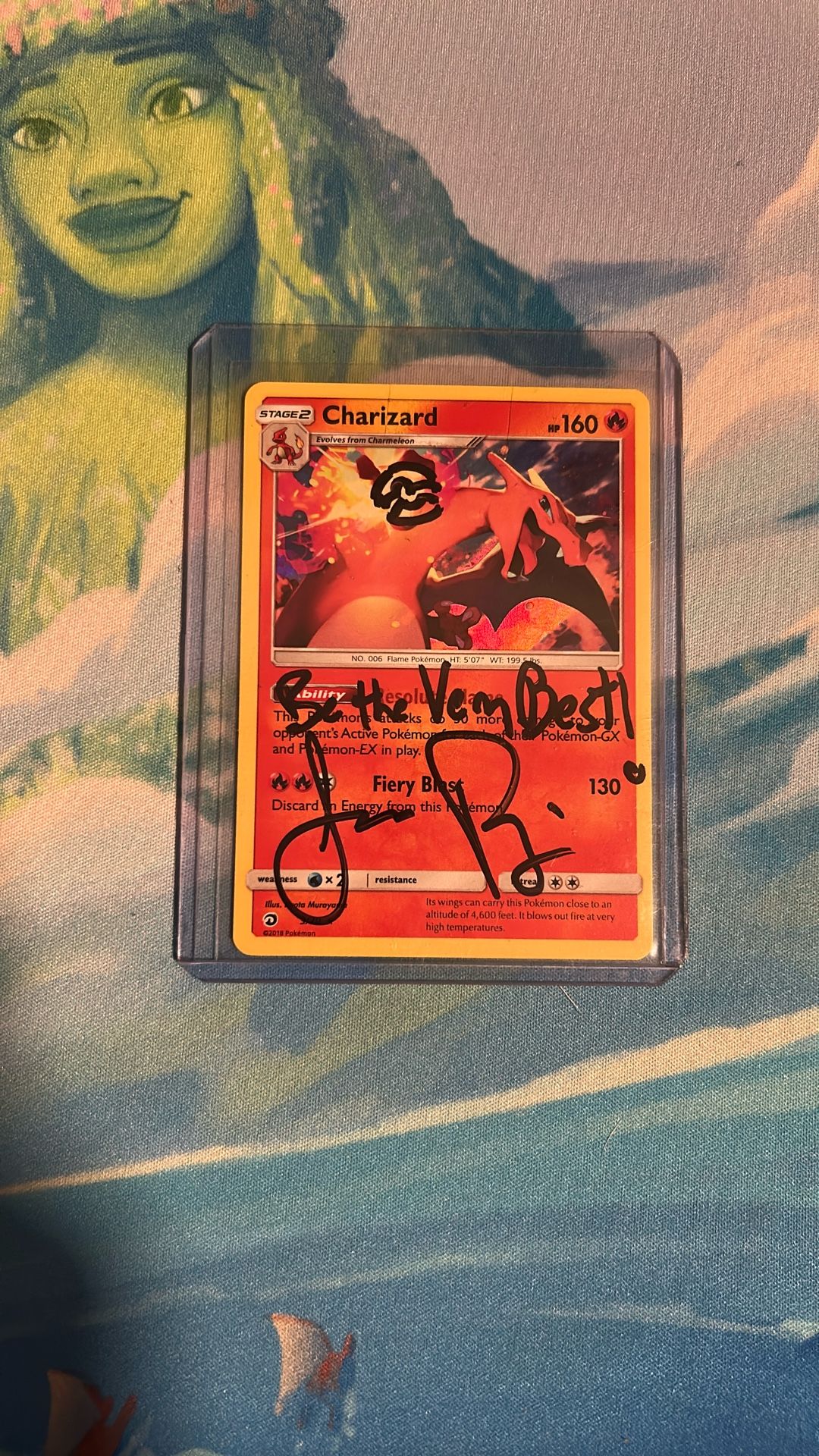 Jason Page Pokémon Charizard Signature