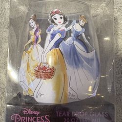 Disney Princess Tear Drop Glass