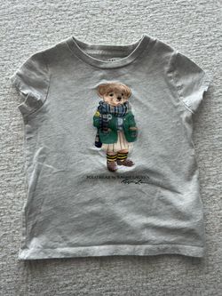 4t Girls Polo Ralph Lauren Bear Shirt