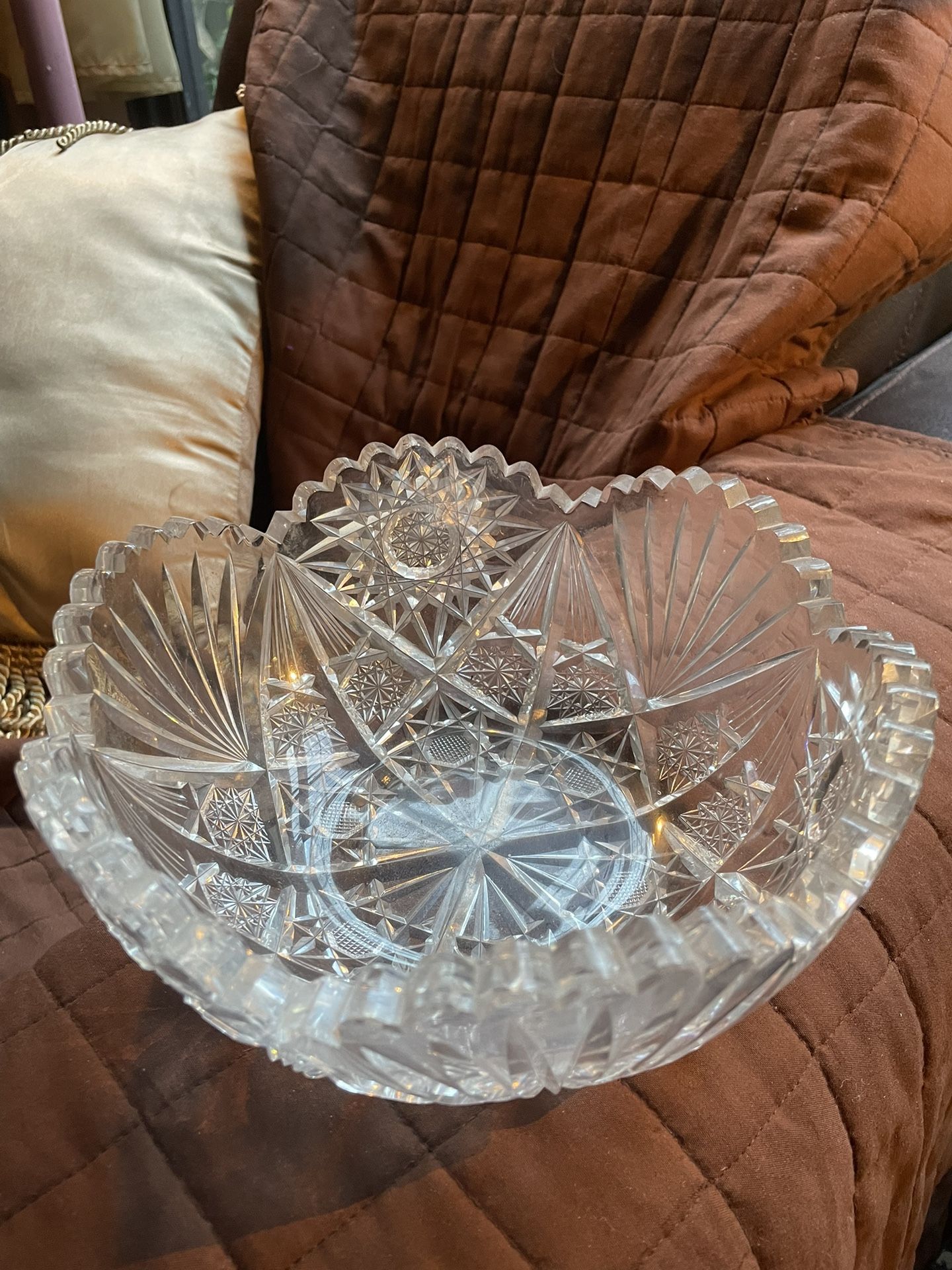 Antique - American Brilliant Period - Cut Glass Crystal