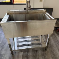 Stainless steel utility sink like new! 140
