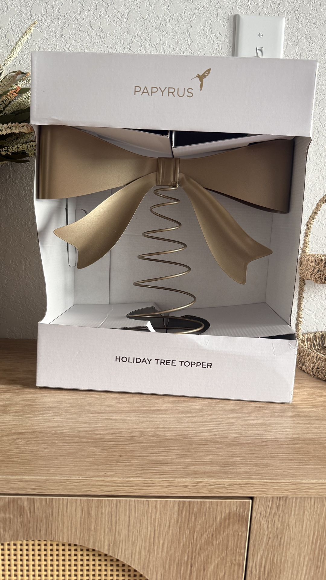 Bow Christmas tree topper