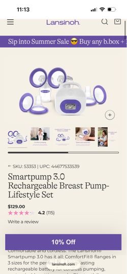 Lansinoh SmartPump 3.0 Double Electric Breast Pump