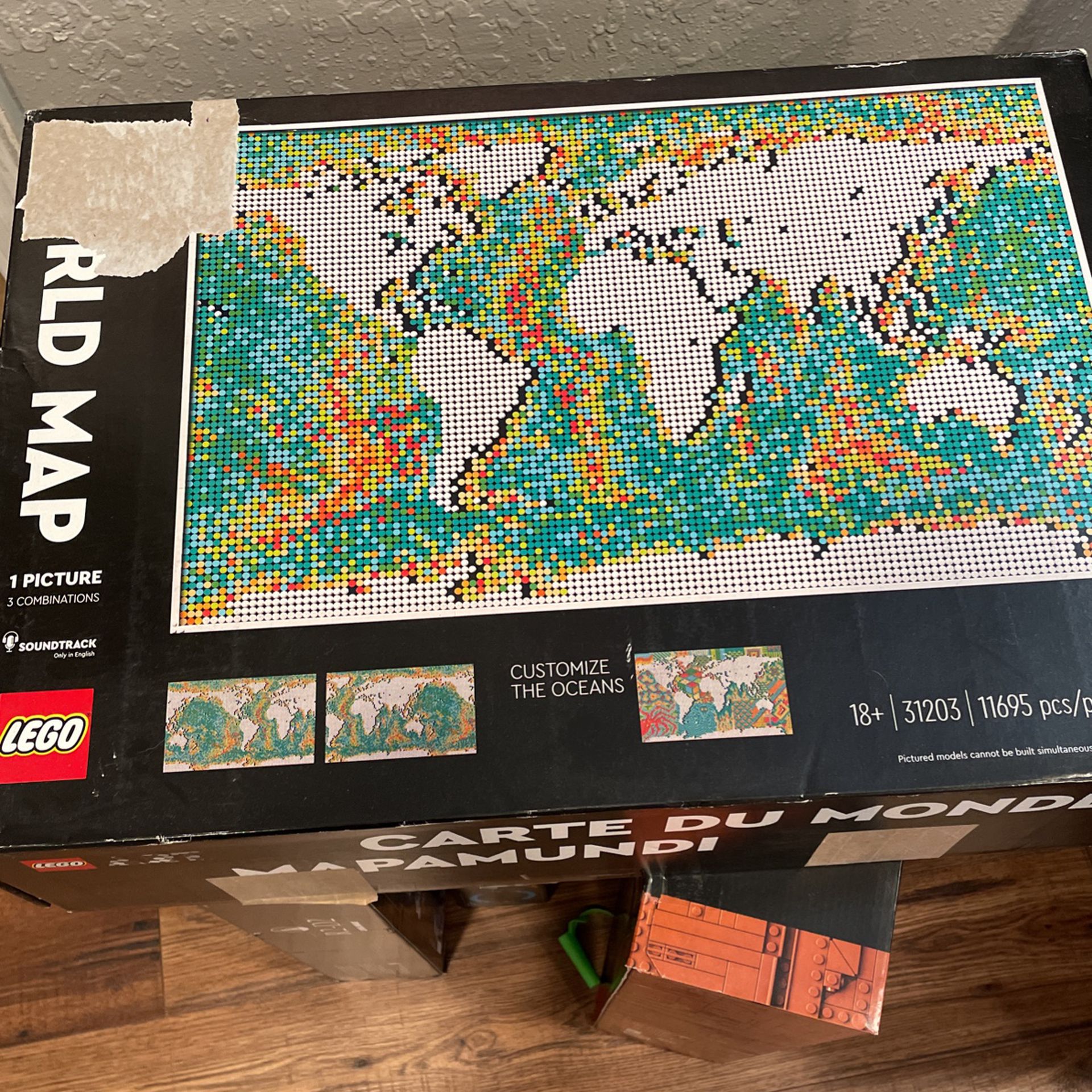Lego. World Map. Legos. Open Box But All Pieces Here for Sale in Turlock,  CA - OfferUp
