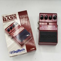 Digitech XBD X-Series Bass Driver Overdrive / Distortion Guitar Effect Pedal With Box & Papers