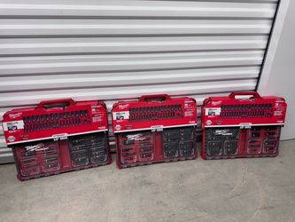 🚀 [BRAND NEW] Milwaukee PACKOUT 36-Piece 3/8" Impact Socket Set (3 Available) 🛠️