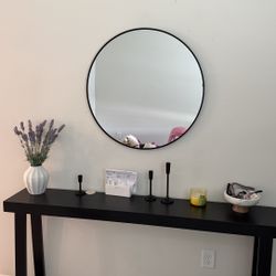 Entryway Table With Mirror 