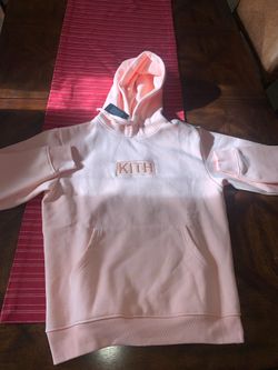 Kith Classic Logo Pink Hoodie Large