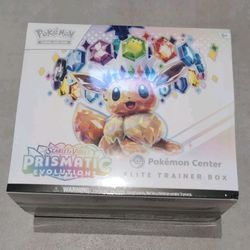 Pokemon Prismatic Evolutions Pokemon Center ETB Factory Sealed