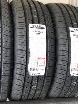 215/60r16 Doral New Tires $75 each Mounted and Balanced