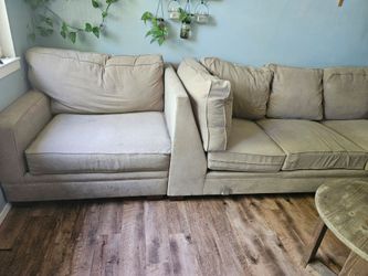 Tan sofa