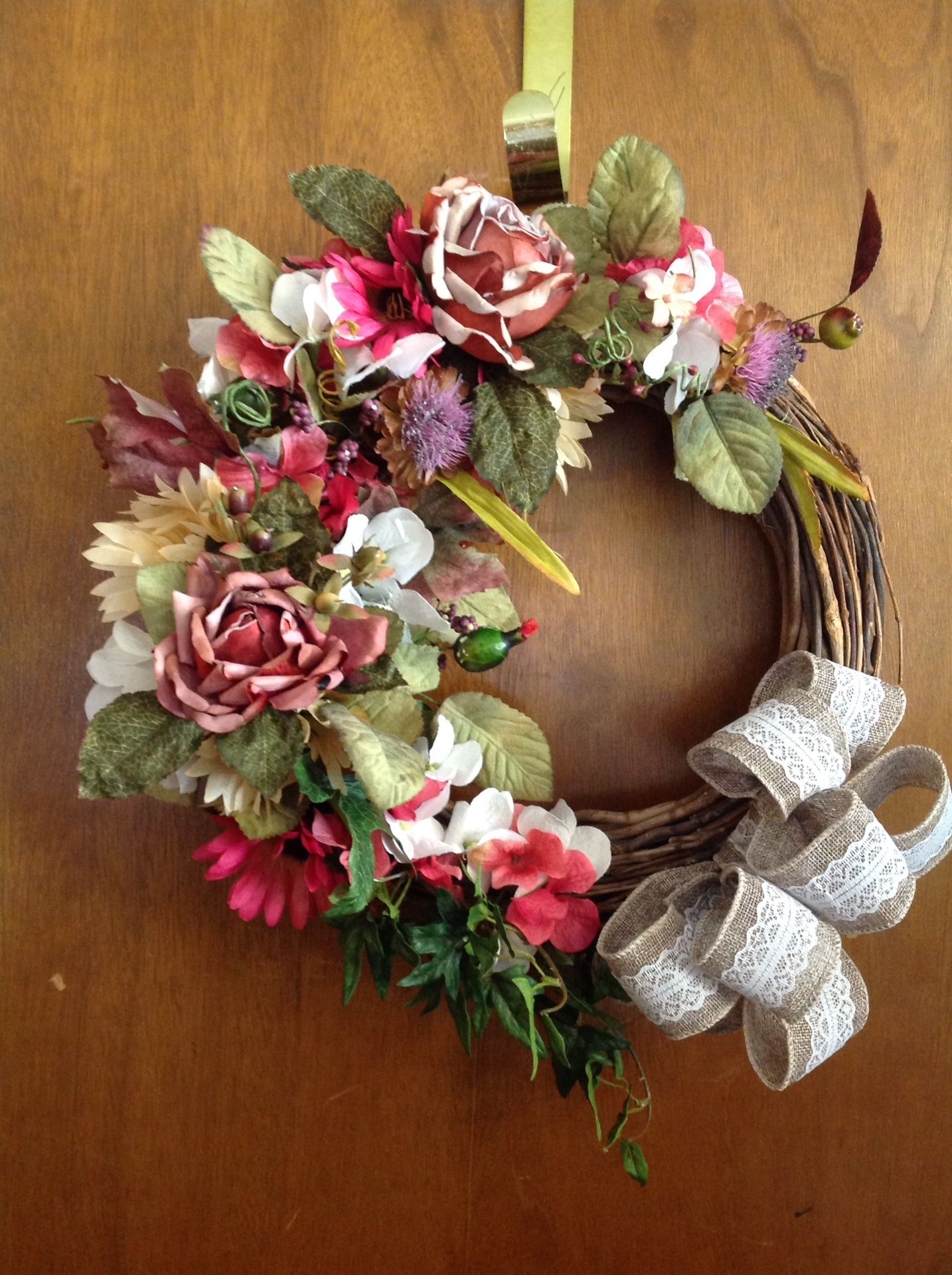 Roses for mama on her birthday gorgeous wreath