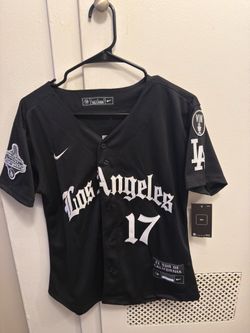 Dodgers 2025 LA Gothic Style Vapor Premier Limited Jersey – Black Shohei Ohtani / Large- New!