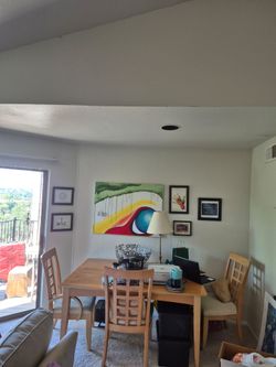 Lowered to $100 OBO All wood dining table + 4 chairs