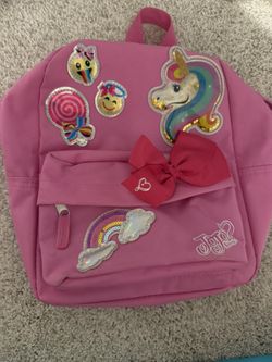 Jojo Siwa pink mini backpack with bow
