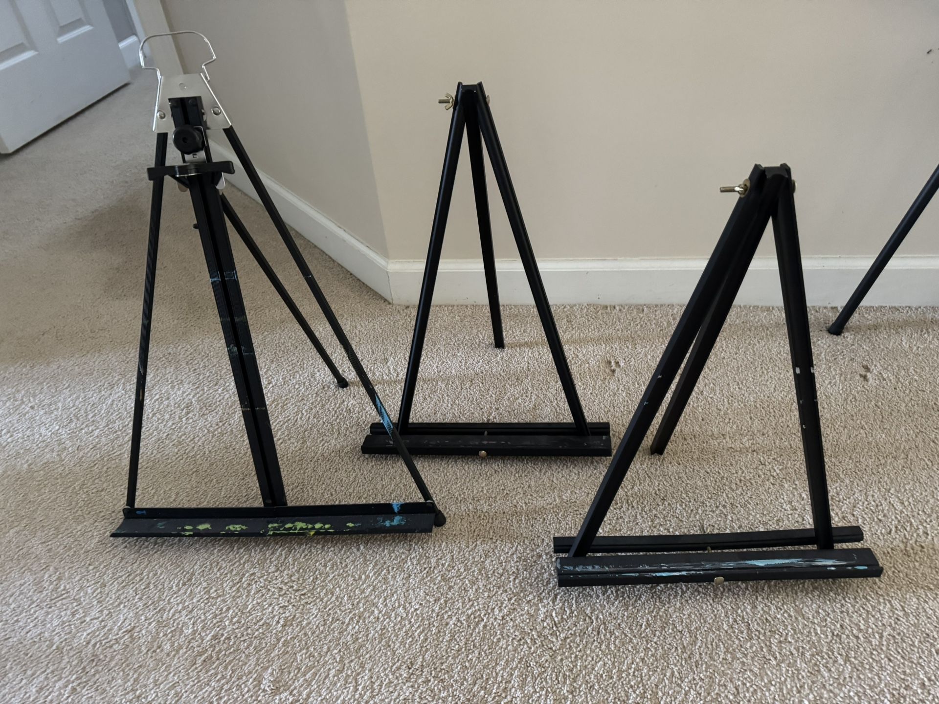 Black Painting Easels (3, used)