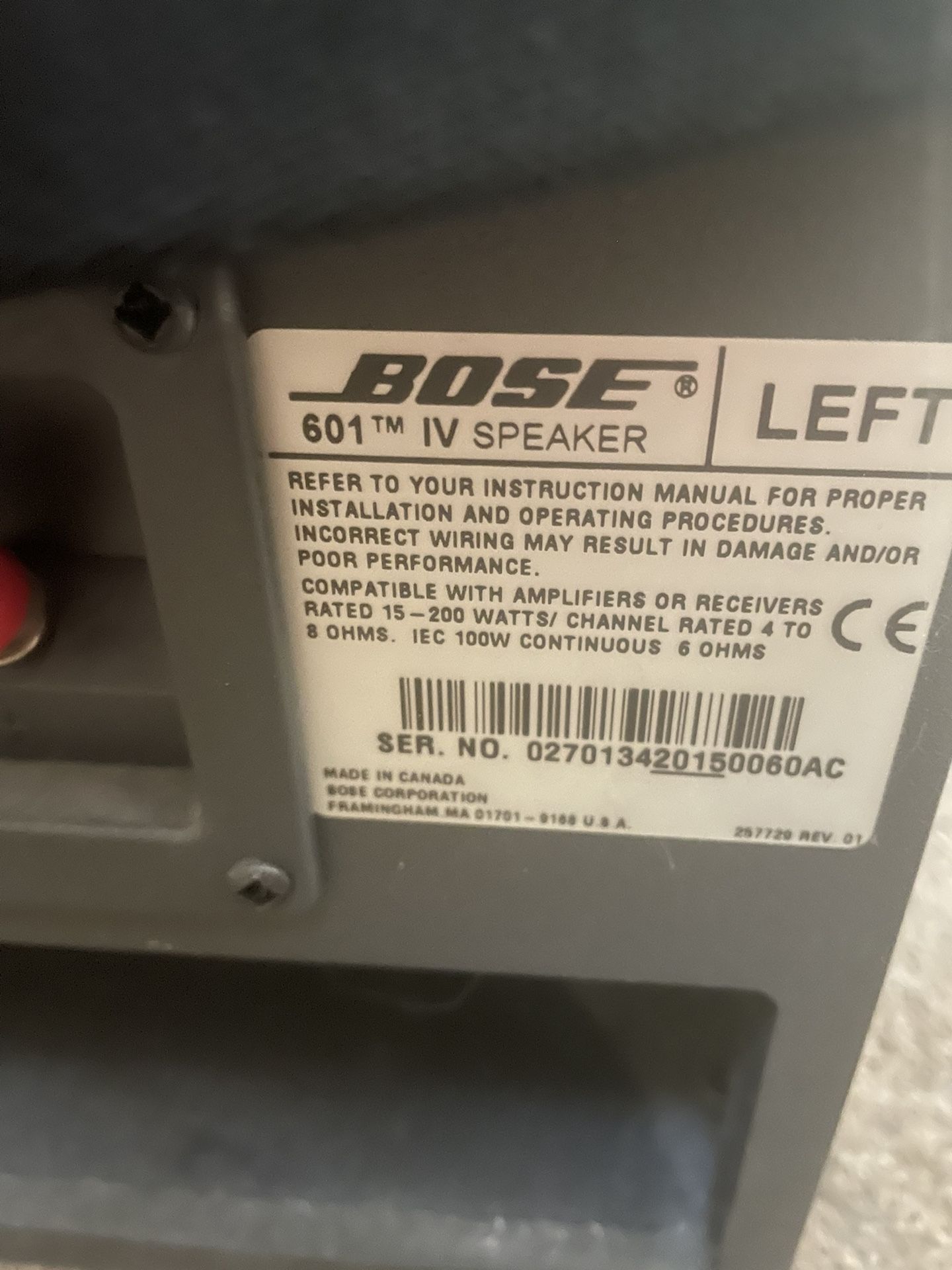 Bose 601 Series IV Floor Speakers for Sale in Las Vegas, NV OfferUp