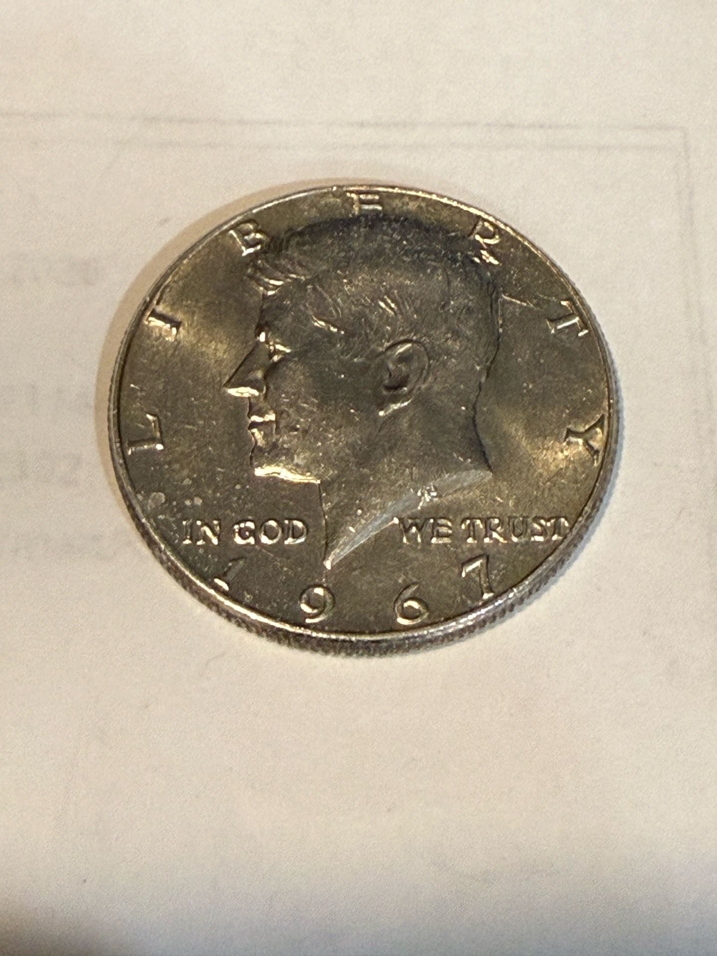 1965 silver Kennedy half 40%