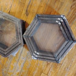 Honeycomb Floating Shelves