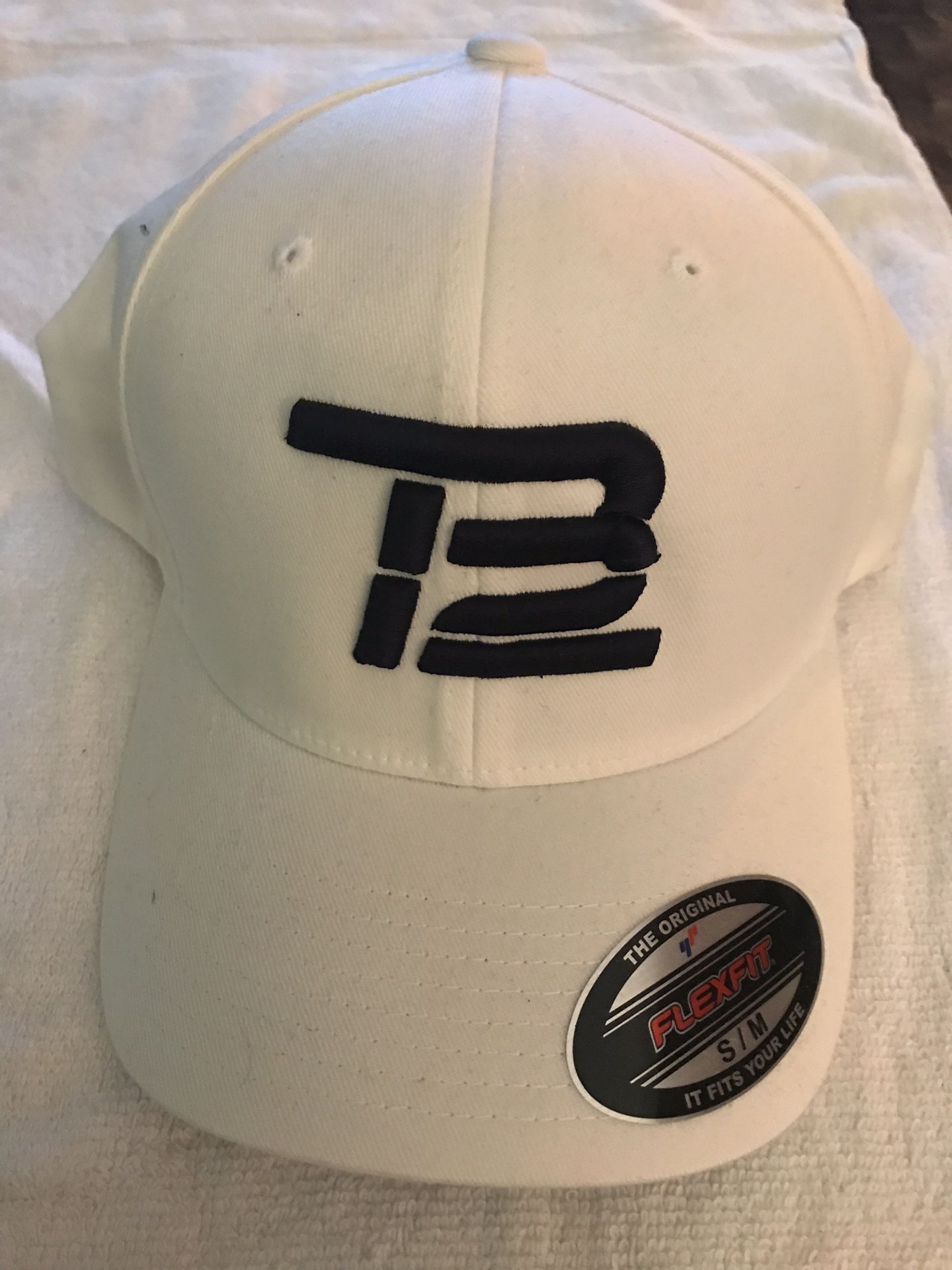 TB12 flexfit hat white