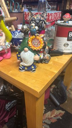 Gnome With His Bird